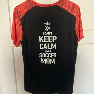 Soccer mom V-neck top